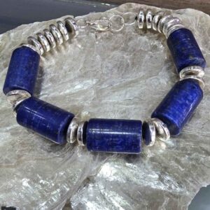 Pulsera Lapislazuli y Plata Silver