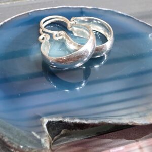 Aros argollas de plata 950