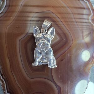 Bull dog frances, plata 925