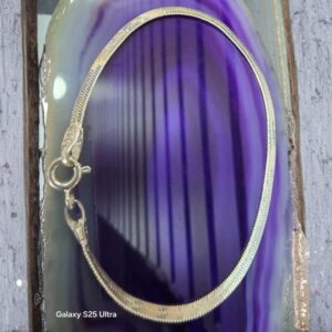 Pulsera diseño plano, plata 925